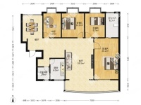 4室2廳1陽臺 東驤神駿一期戶型圖