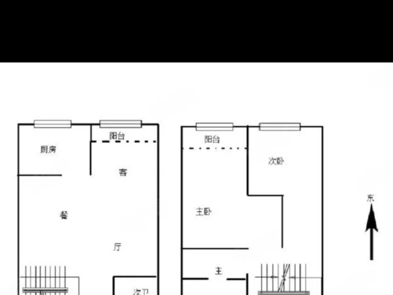 2室1廳1陽(yáng)臺(tái) 紅星國(guó)際晶品公寓戶型圖
