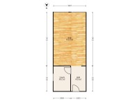 1室1廳1陽(yáng)臺(tái) 綠城春江明月戶型圖