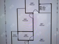 3室2廳2陽臺(tái) 金地珺悅戶型圖