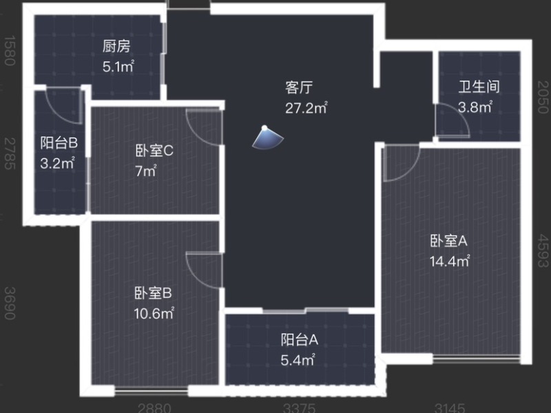 万科城市之光户型图