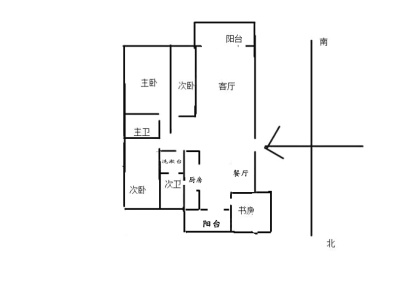 4室2廳2陽臺 湖畔之夢戶型圖