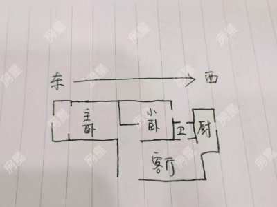 2室2廳1陽(yáng)臺(tái) 紅塔花園