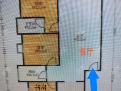 3室2廳1陽臺(tái) 潤城五福臨