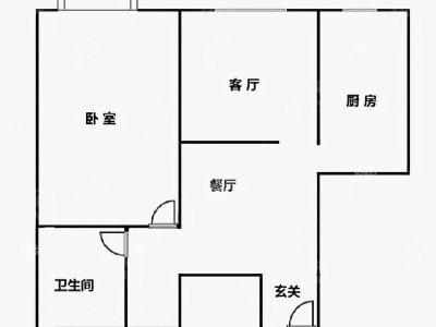 1室1廳 溪畔麗景