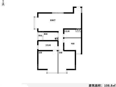 3室2廳2陽(yáng)臺(tái) 禧瑞都