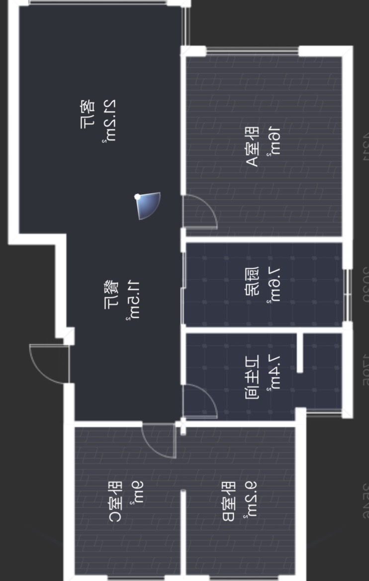 3室2廳1陽臺 華夏御府御棠戶型圖