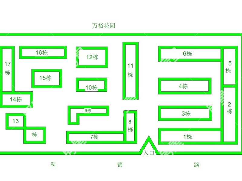 2室2廳1陽臺 萬?；▓@小區(qū)平面圖