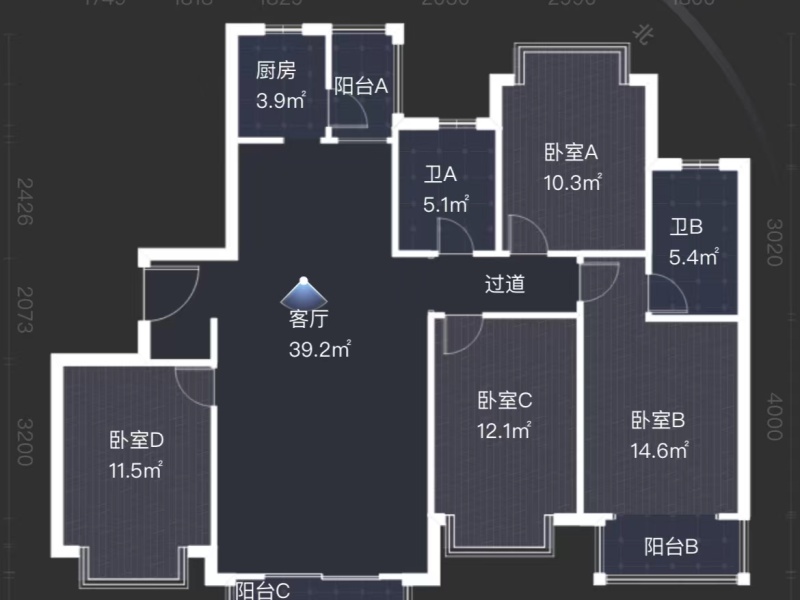 世纪城岚春苑户型图