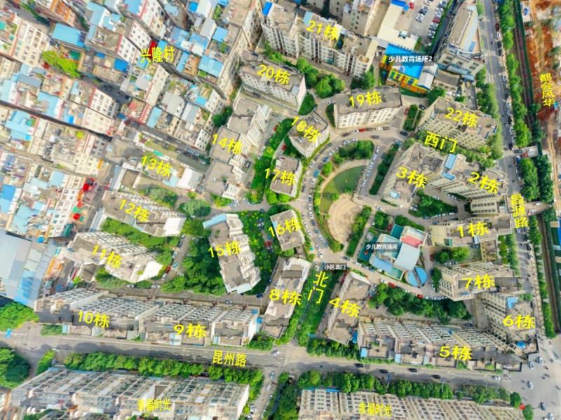西丽园小区平面图
