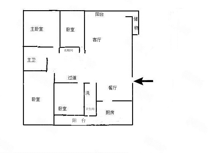 4室2廳2陽(yáng)臺(tái) 湖畔之夢(mèng)戶型圖
