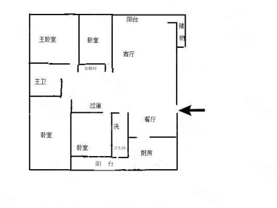 4室2廳2陽(yáng)臺(tái) 湖畔之夢(mèng)戶型圖