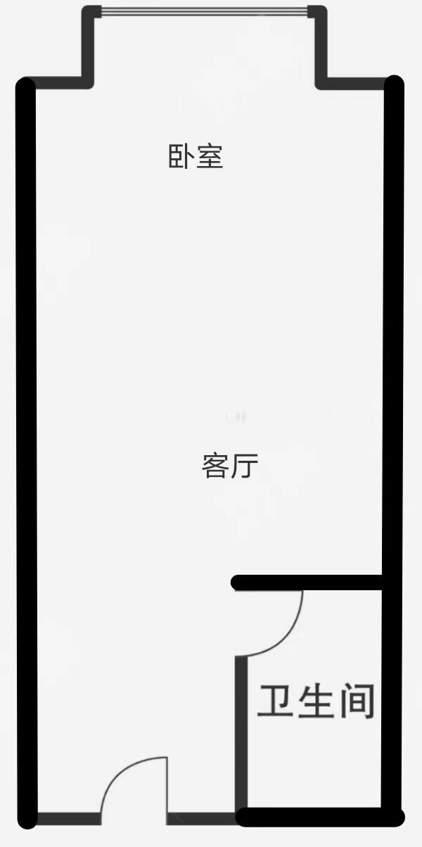 1室1廳1陽臺 金領(lǐng)時代戶型圖