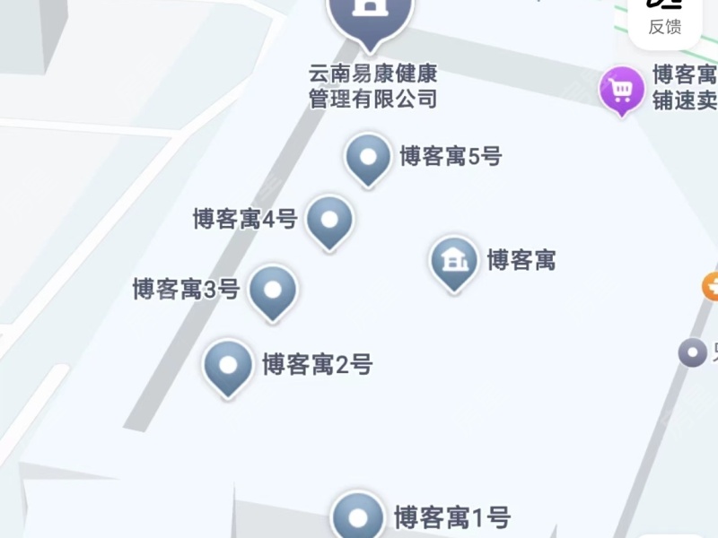 3室2廳 博客寓小區(qū)平面圖