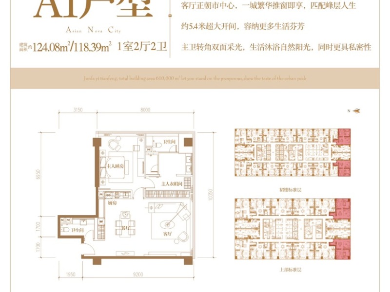 俊发逸天峰户型图