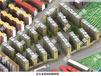 3室2廳2陽臺 金色家園南園小區(qū)平面圖