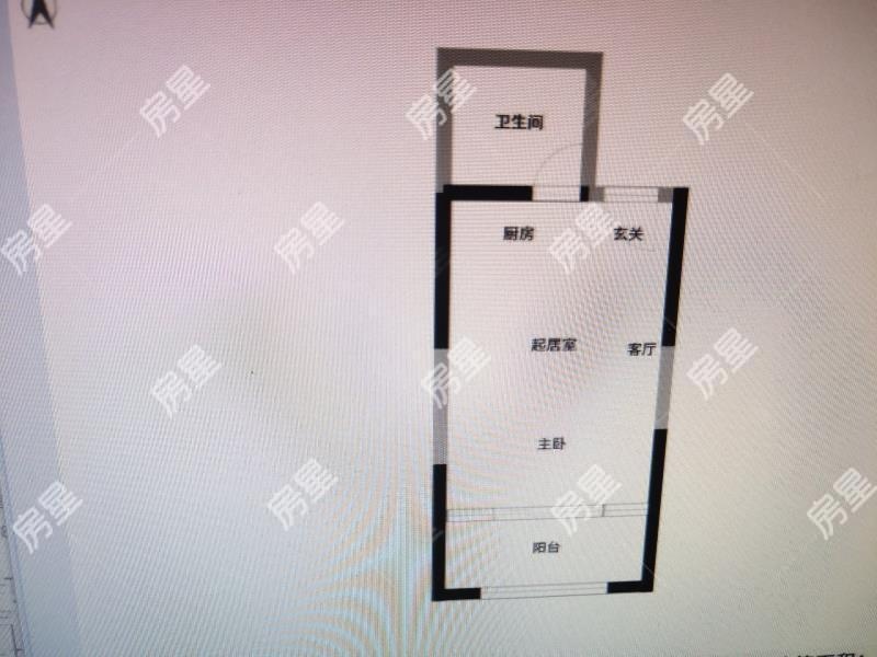 1室1廳1陽臺 錦悅四季花園小區(qū)戶型圖