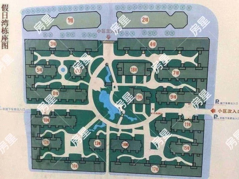 假日湾小区平面图