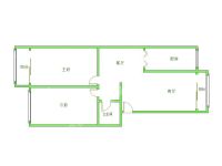 2室2廳1陽臺 萬?；▓@戶型圖