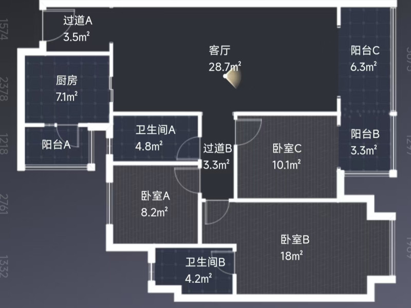 中海寰宇天下天誉户型图