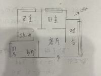 2室2廳2陽臺 西壩路283號戶型圖