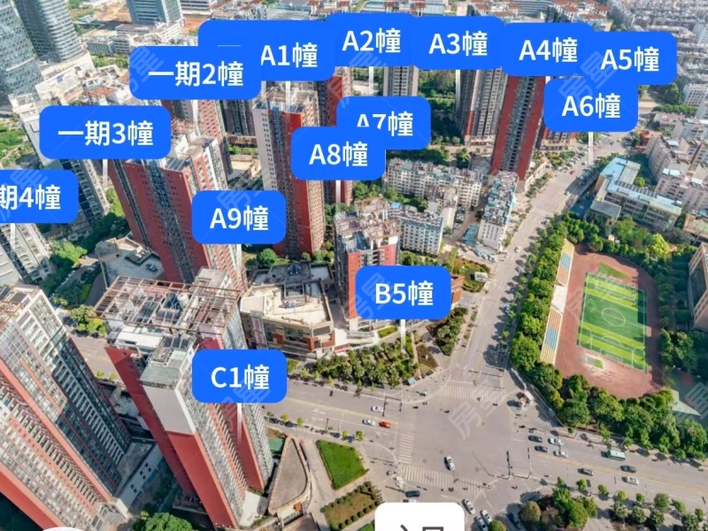 经典双城二、三期小区平面图