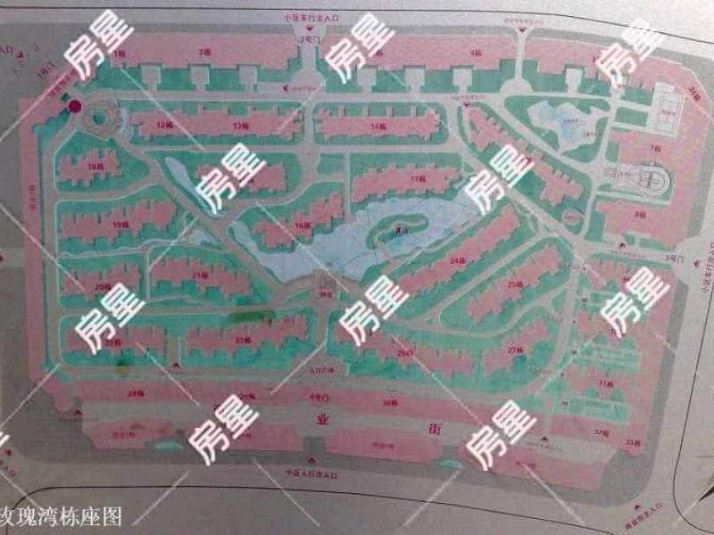 2室2廳2陽臺(tái) 玫瑰灣小區(qū)公寓小區(qū)平面圖