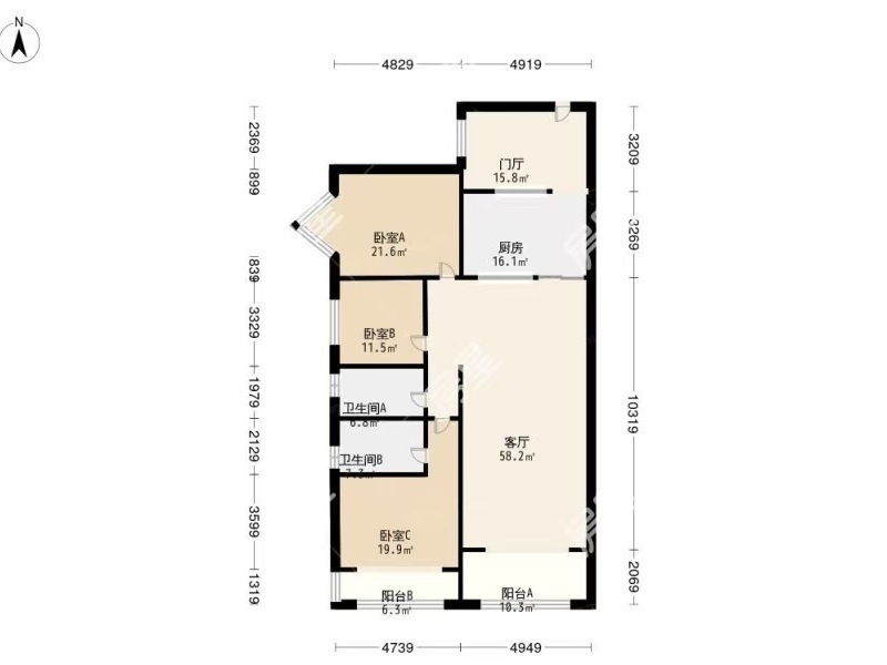 新亚洲星宇园户型图