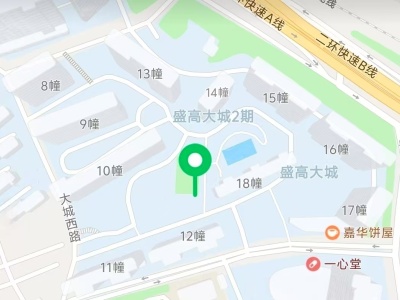 3室2廳 盛高大城二期小區(qū)平面圖