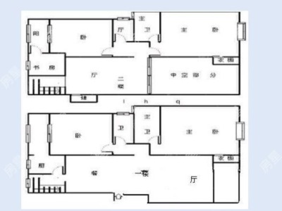 8室4廳3陽臺(tái) 金江小區(qū)瑞園