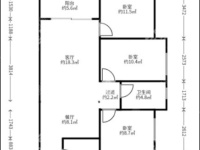 3室2廳1陽臺(tái) 蘭亭上錦二期戶型圖
