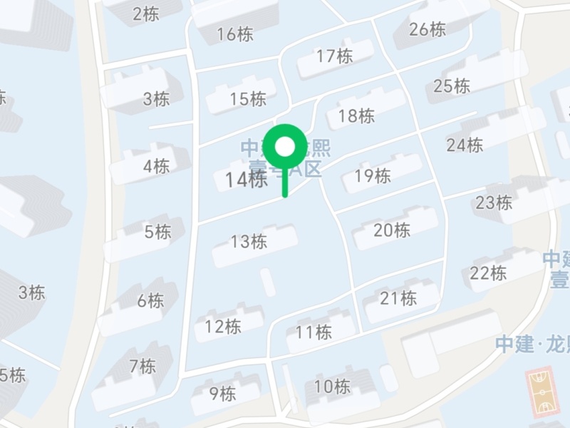 中建龙熙壹号二期小区平面图