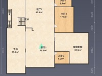 7室4廳3陽臺 白沙潤園戶型圖