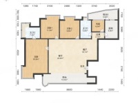 4室2廳2陽臺 中央麗城戶型圖