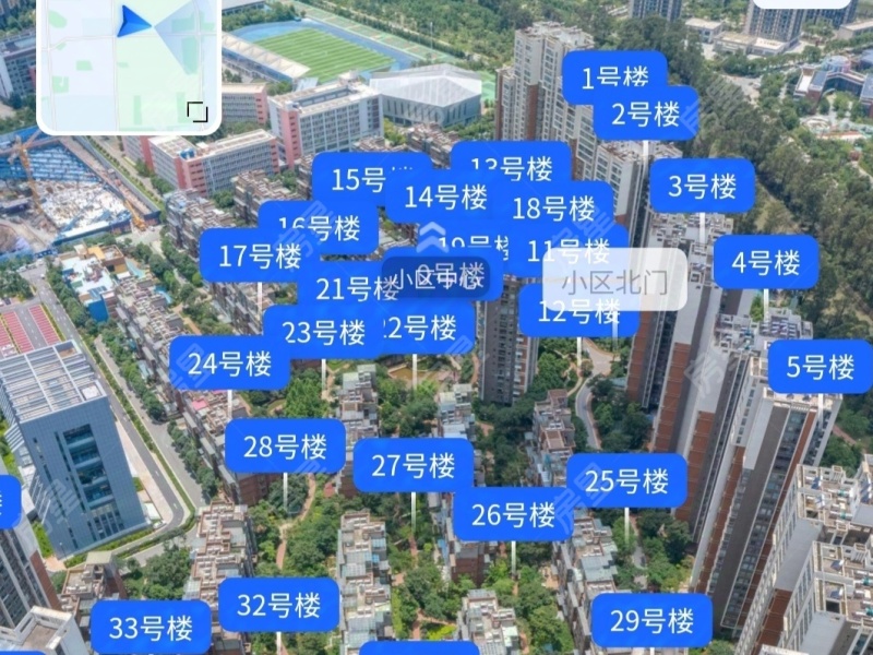 4室2廳2陽(yáng)臺(tái) 龍江雅苑小區(qū)平面圖