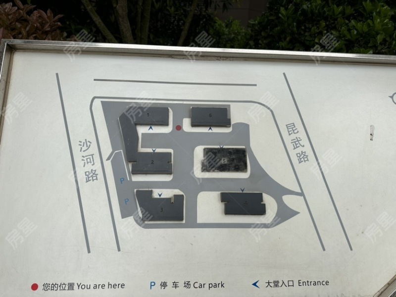 3室2廳1陽臺 上悅天地一期小區(qū)平面圖