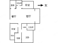 4室2廳1陽(yáng)臺(tái) 假日城市芳華戶型圖