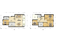 4室2廳2陽臺(tái) 中海云麓九里一期別墅戶型圖
