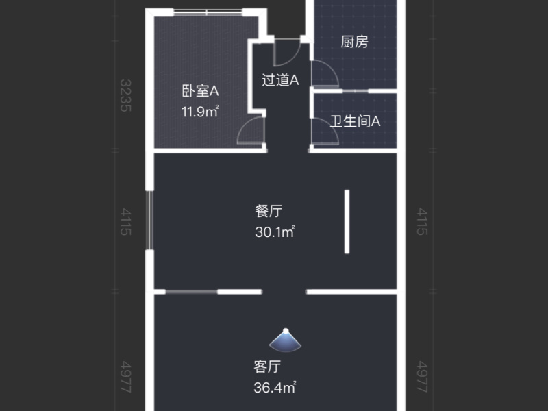 5室3廳2陽臺 果林湖畔別墅戶型圖