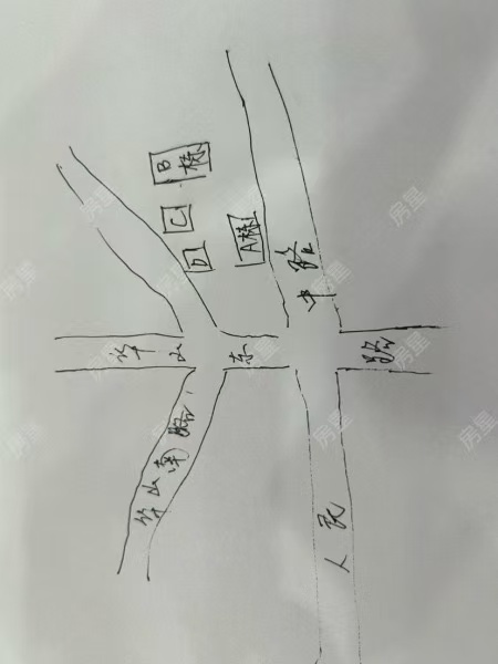 3室2廳1陽(yáng)臺(tái) 財(cái)政廳宿舍（華山東路后門(mén)1號(hào)）小區(qū)平面圖