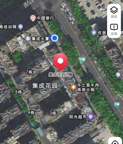 集成花园小区平面图