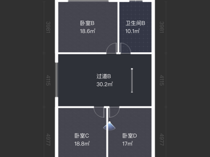 5室3廳2陽臺 果林湖畔別墅戶型圖