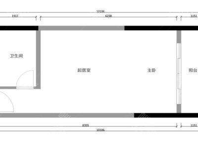 1室1廳1陽臺 融城優(yōu)郡