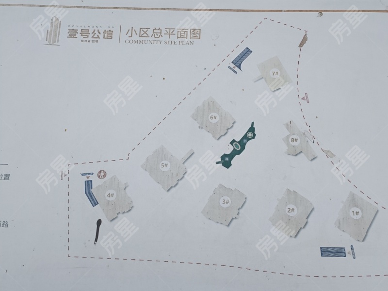 2室2廳1陽(yáng)臺(tái) 佳兆業(yè)壹號(hào)公館小區(qū)平面圖