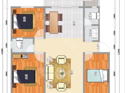 3室2廳2陽臺 金安小區(qū)