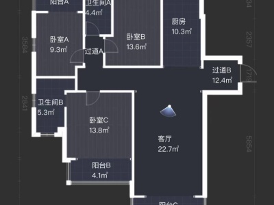 3室2廳2陽臺 公園1903蒙塔溪