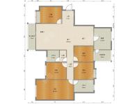 5室2廳 世紀城華春苑戶型圖