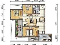 3室1廳1陽臺 興港瓏灣戶型圖