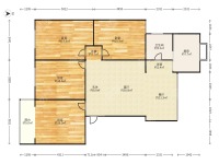 4室2廳1陽臺 紅塔花園戶型圖
