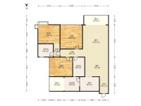 3室2廳2陽(yáng)臺(tái) 新希望希望匯戶型圖